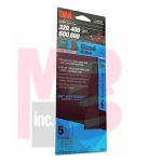 3M Wetordry Sandpaper 3024 Assorted Medium Grit 3 2/3 inch x 9 inch