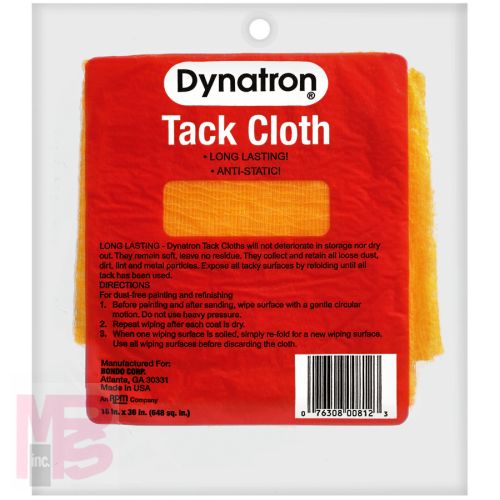 3M Dynatron Boxed Tack Cloth 812  12 tack cloths per carton  12 cartons per case