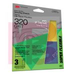 3M Super Flexible Sanding Sheets 31852  320 Grit  3 pack  20 packs per case
