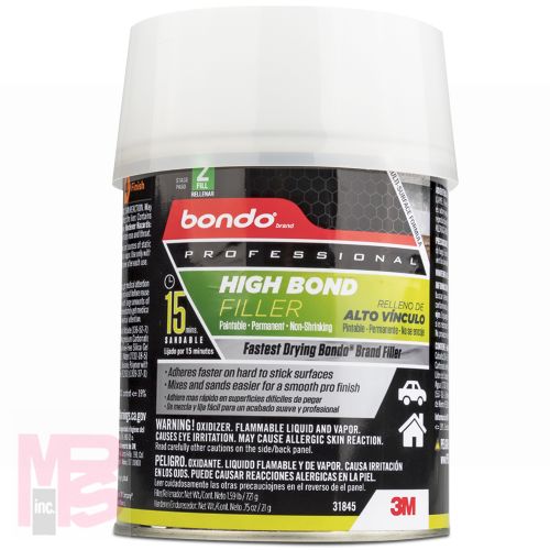 3M Bondo Pro Series High Bond Filler 31845  Quart  12 per case