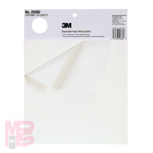 3M Disposable Paper Mixing Board 20382  12 per case
