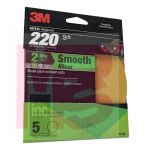 3M Sanding Disc with Stikit Attachment 31438  6 in  220 grit  5 discs per pack  20 packs per case