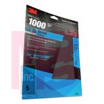 3M Wetordry Sandpaper 32021 1000 Grit 9 inch x 11 inch 5 per pack 20 per case