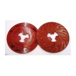 3M 80514 Disc Pad Face Plate Ribbed 7 in Extra Hard Red - Micro Parts &amp; Supplies, Inc.
