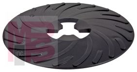 3M 81729 Disc Pad Face Plate Ribbed 9 in Hard Black - Micro Parts &amp; Supplies, Inc.