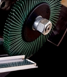 3M BB-ZB Scotch-Brite Radial Bristle Brush 6 in x 1/2 in x 1 in 50 With Adapter - Micro Parts &amp; Supplies, Inc.