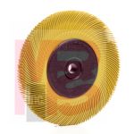 3M BB-ZB Scotch-Brite Radial Bristle Brush 6 in x 7/16 in x 1 in 80 with Adapter - Micro Parts &amp; Supplies, Inc.