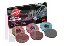 3M Scotch-Brite Roloc AL Surface Conditioning Disc TR Multipack  3 in A CRS A MED A VFN 10 per case