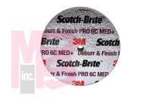 3M Scotch-Brite Roloc Deburr and Finish PRO Unitized Wheel  TR 4 in x 1/4 in x NH 6C MED+ 40 per case