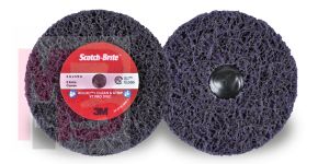 3M Scotch-Brite Roloc + Clean and Strip XT Pro Disc  TR+  4 in x 1/2 in  S XCS  10 per case