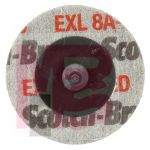 3M Scotch-Brite Roloc EXL Unitized Wheel  TR  3 in x 1/8  8A MED  10 per inner 40 per case  Restricted