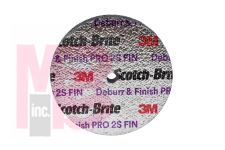 3M Scotch-Brite Deburr and Finish PRO Unitized Wheel  2 in x 1/4 in x 1/4 in 2S FIN 60 per case