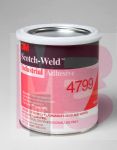 3M 4799-1quart Industrial Adhesive Black, 1 Quart, - Micro Parts &amp; Supplies, Inc.