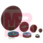 3M Standard Abrasives Buff and Blend HS Type 27 Disc 811031 4-1/2 in x 7/8 in A MED 5 per inner 50 per case