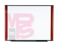 3M M7248LC Melamine Dry Erase Board 72 in x 48 in x 1 in (182.8 cm x 121.9 cm x 2.5 cm) Light Cherry Finish Frame - Micro Parts &amp; Supplies, Inc.
