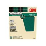3M SandBlaster Pro-Pak Paint Stripping Sandpaper 30080, 9 in X 11 in, 80 Grit