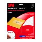 3M Shipping Labels 3100-S, 2 in x 4 in, 10/sheet, 25 sheets/pk