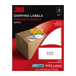 3M Shipping Labels 3100-T, 2 in x 4 in, 10/sheet, 100 sheets/pk