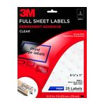 3M Shipping Labels 3100-U, 2 in x 4 in, 10/sheet, 250 sheets/pk