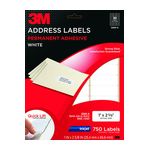 3M Address Labels 3200-A, 1 in x 2 5/8 in, 30/Sheet, 25 Sheets/pk