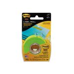 Post-it Super Sticky Removable Label Roll 2600-G, 1 in x 700 in Green