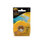 Post-it Super Sticky Removable Label Roll 2600-Y, 1 in x 700 in Canary Yellow
