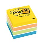 POST-IT CUBE NEON 2051-N, 2 in x 2 in Assorted Neon 400SHTS/CUBE 24/CS