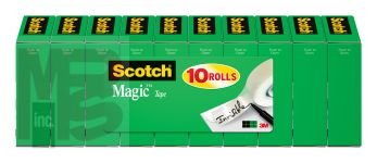 3M Scotch Magic Tape 810S10  3/4 in x 800 in 10 pk