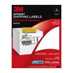 3M Shipping Labels 3100-Z, 5 1/2 in x 8 1/2 in, 2/sheet, 100 sheets/pk