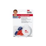 3M TEKK Protection Corded Reusable Earplugs 90586-00000T, 1 Pair with Case