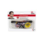 3M 90508-00000T TEKK Protection(TM) Safety Glasses Black Frame, Clear Lens - Micro Parts &amp; Supplies, Inc.