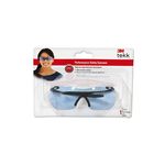 3M TEKK Protection Sports-inspired Safety Eyewear 90965-80025T, Rimless Design, Light Blue Lenses