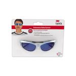 3M TEKK Protection Sports-inspired Safety Eyewear 90975-80025T, Dual-lens Design, Blue Mirror Lens