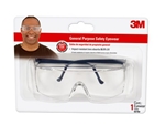 3M 90780-80025P Tekk Protection(TM) General Purpose Safety Glasses, Black Frame, Clear Lens - Micro Parts &amp; Supplies, Inc.