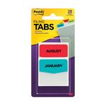3M 686-MONTH Post-it Filing Tabs 1.5 in x 1.75 in (38.1 mm x 44.4 mm) - Micro Parts &amp; Supplies, Inc.