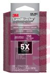 3M SandBlaster EDGE DETAILING Sanding Sponge 9562 150 grit  4 1/2 in