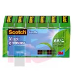 3M Scotch Magic Greener Tape 812-6P  6 pack 3/4 in x 900 in (19 mm x 22.8 m)