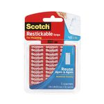 3M R101 Scotch Restickable Strips 1 in X 3 in 6 Strips - Micro Parts &amp; Supplies, Inc.