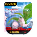 3M 39 SCOTCH TRANSPARENT GREENER TAPE 3/4 IN X 600 IN