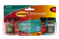 3M HOM-14 Command Clear Medium Caddy Clear Strips - Micro Parts &amp; Supplies, Inc.