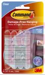 3M 17210CLR-ES Command Clear Fridge Clips Clear Strips - Micro Parts &amp; Supplies, Inc.