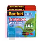 3M Scotch Transparent Greener Tape 612-2P  3/4 in x 900 in (19 mm x 22.8 m)