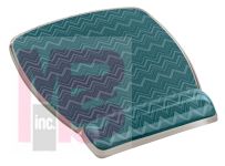 3M Precise Mouse Pad with Gel Wrist  Chevron Design MW308-GR