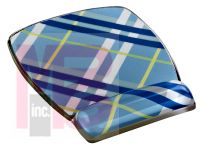 3M Precise Mouse Pad with Gel Wrist  Plaid Design MW308-PL