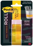 3M Post-it Full Adhesive Roll 2650-Y  1 in x 400 in (25.4 mm x 10.1 mm)