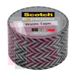 3M Scotch Expressions Washi Tape C314-P2  1.18 in x 393 in (30 mm x 10 m) Zig Zag