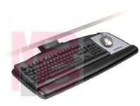 3M Sit/Stand Easy Adjust Keyboard Tray with Standard Keyboard and Mouse Platform  23 in Track AKT170LE