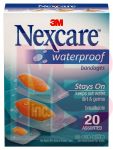 3M Nexcare Waterproof Bandages 588-20PB  Assorted 20 ct