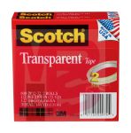 3M Scotch Transparent Tape 600-2P12-72 1/2 in x 2592 in (127 mm x 658 m) 2 PK 12 Pack/Case