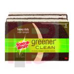 3M Scotch-Brite Greener Clean Heavy Duty Scrub Sponge 87033  8/3